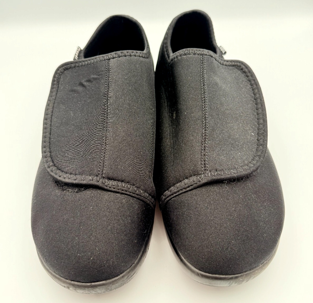 Propet Cush n Foot Women's Slipper Shoe 11 X Wide 2E Black W0206 Therapeutic